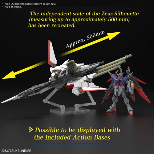 HG Mobile Suit Gundam Seed Freedom Destiny Gundam Spec II and Zeus Silhouette High Grade 1:144 Scale Model Kit