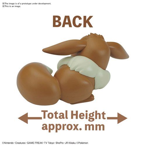 Pokémon Eevee Sleeping Pose Quick Model Kit