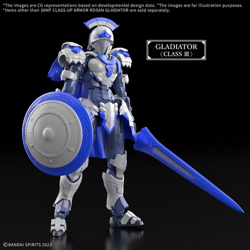 30 Minutes Fantasy Class Up Armor Rosan Gladiator Model Kit
