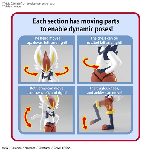 Pokémon Cinderace Model Kit