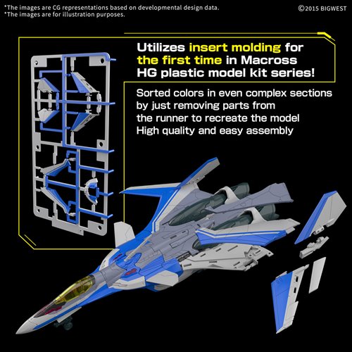 Macross VF-31J Siegfried Hayate Immelmann High Grade 1:100 Model Kit