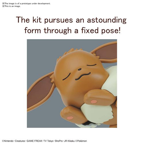Pokémon Eevee Sleeping Pose Quick Model Kit