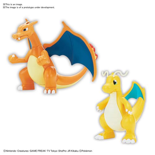 Pokémon Charizard and Dragonite Model Kit