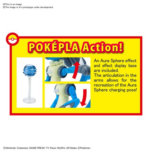Pokémon Riolu and Lucario Model Kit