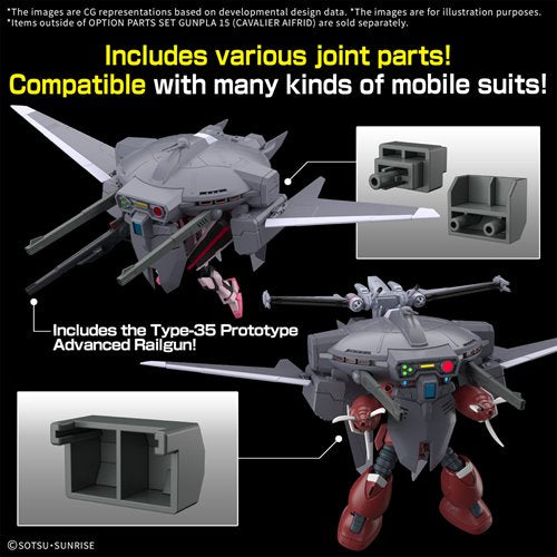 HG Mobile Suit Gundam Seed Freedom Option Parts Set Gunpla 15 Cavalier Aifrid 1:144 Scale Model Kit