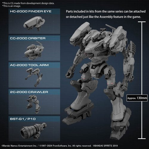 30 Minute Missions Armored Core VI: Fires of Rubicon RaD CC-2000 Orbiter Model Kit